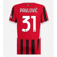 AC Milan Strahinja Pavlovic #31 Replica Home Shirt Ladies 2024-25 Short Sleeve